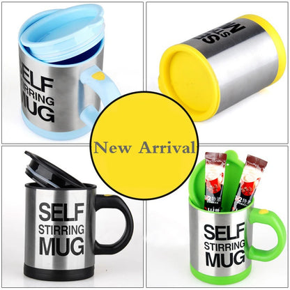 400ml Automatic Self Stirring Mug Coffee Milk Mixing Mug Stainless Steel Thermal Cup Electric Lazy Double Insulated Smart Cup