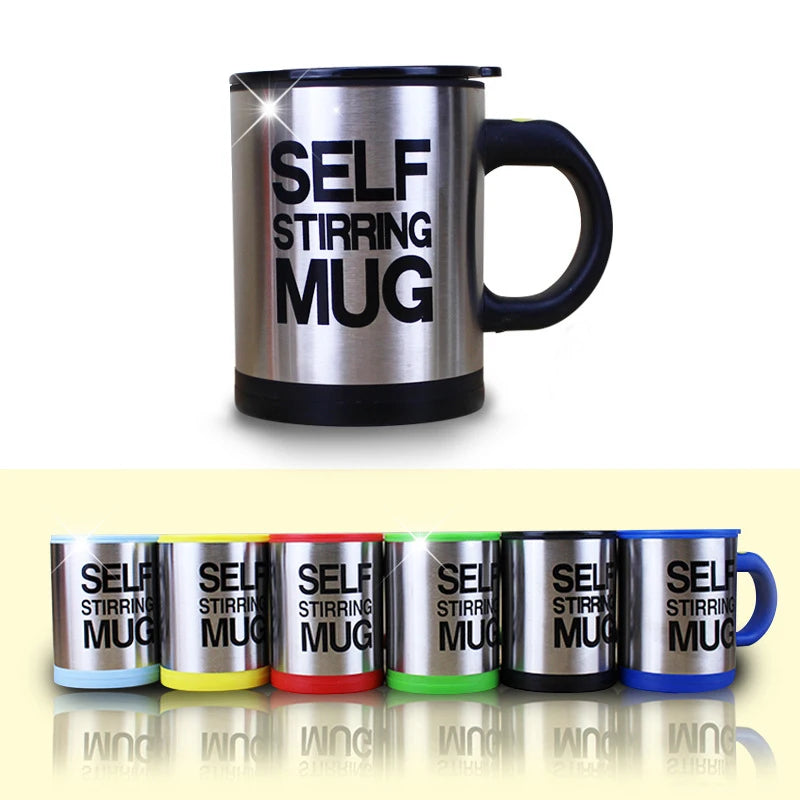 400ml Automatic Self Stirring Mug Coffee Milk Mixing Mug Stainless Steel Thermal Cup Electric Lazy Double Insulated Smart Cup